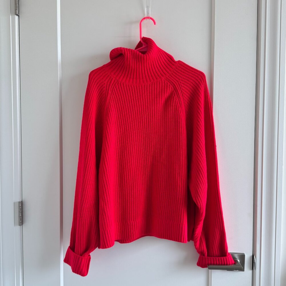 NWT Pink Victoria's Secret red turtleneck knit sweater